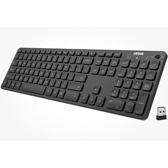 Arteck Other - 🔥ARTECK 2.4G Wireless Full Size Ultra Slim Keyboard w. Numeric Keypad & Hotkeys